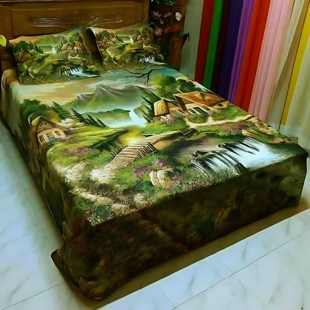 Exclusive,100%,Cotton,Bed,Sheet,7.5,feet,by,8,feet