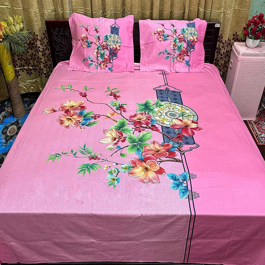 Luxury,Panel,Cotton,Bed,Sheet,7.5,feet,by,8,feet,Pakiza,&,Yeamin,Pakiza,&,Yeamin,Home,Collection,
