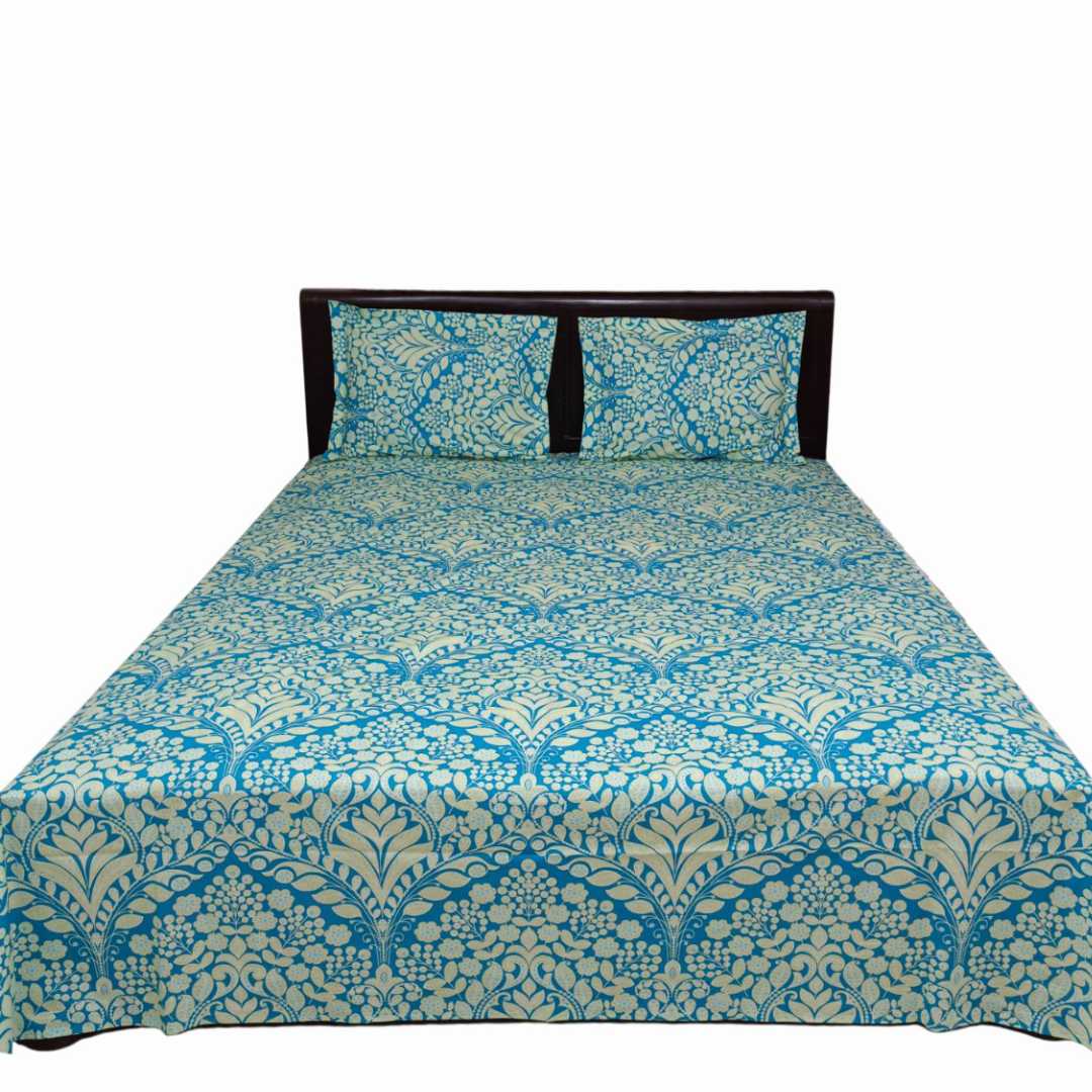 AC,HOME,TEX,Cotton,King,Size,Bed,Sheet,7,feet,by,8,feet,And,Pillow,Cover