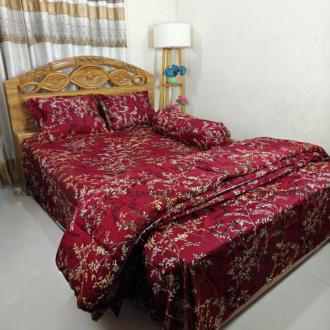 Luxury,Twill,Cotton,Fabrics,Bed,Sheet,And,Comforter,5pcs,Set,
