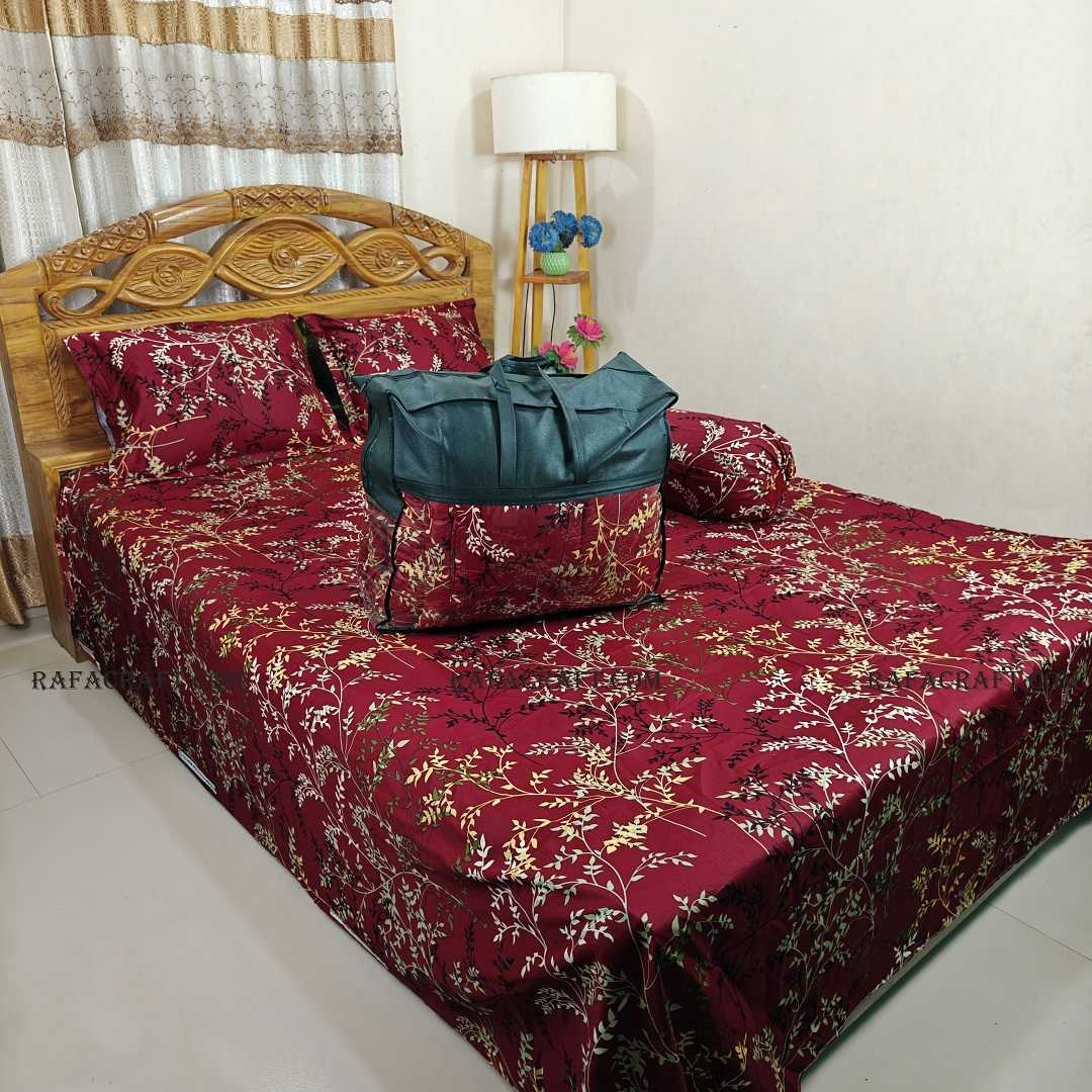 Luxury,Twill,Cotton,Fabrics,Bed,Sheet,And,Comforter,5pcs,Set,