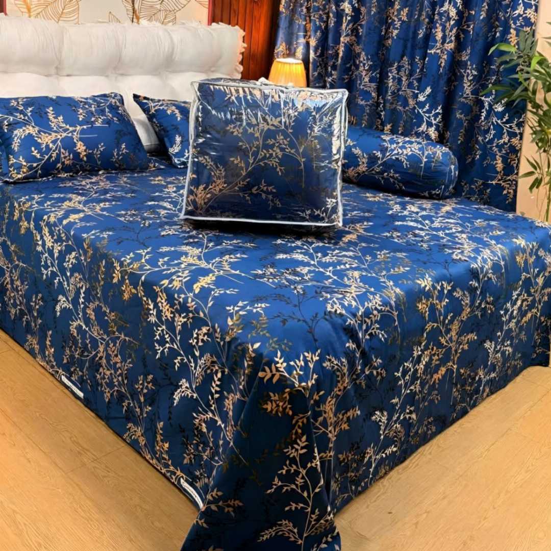 Premium,Quality,5-Piece,Comforter,Set,King,Size,100%,Cotton,Twill,Fabric